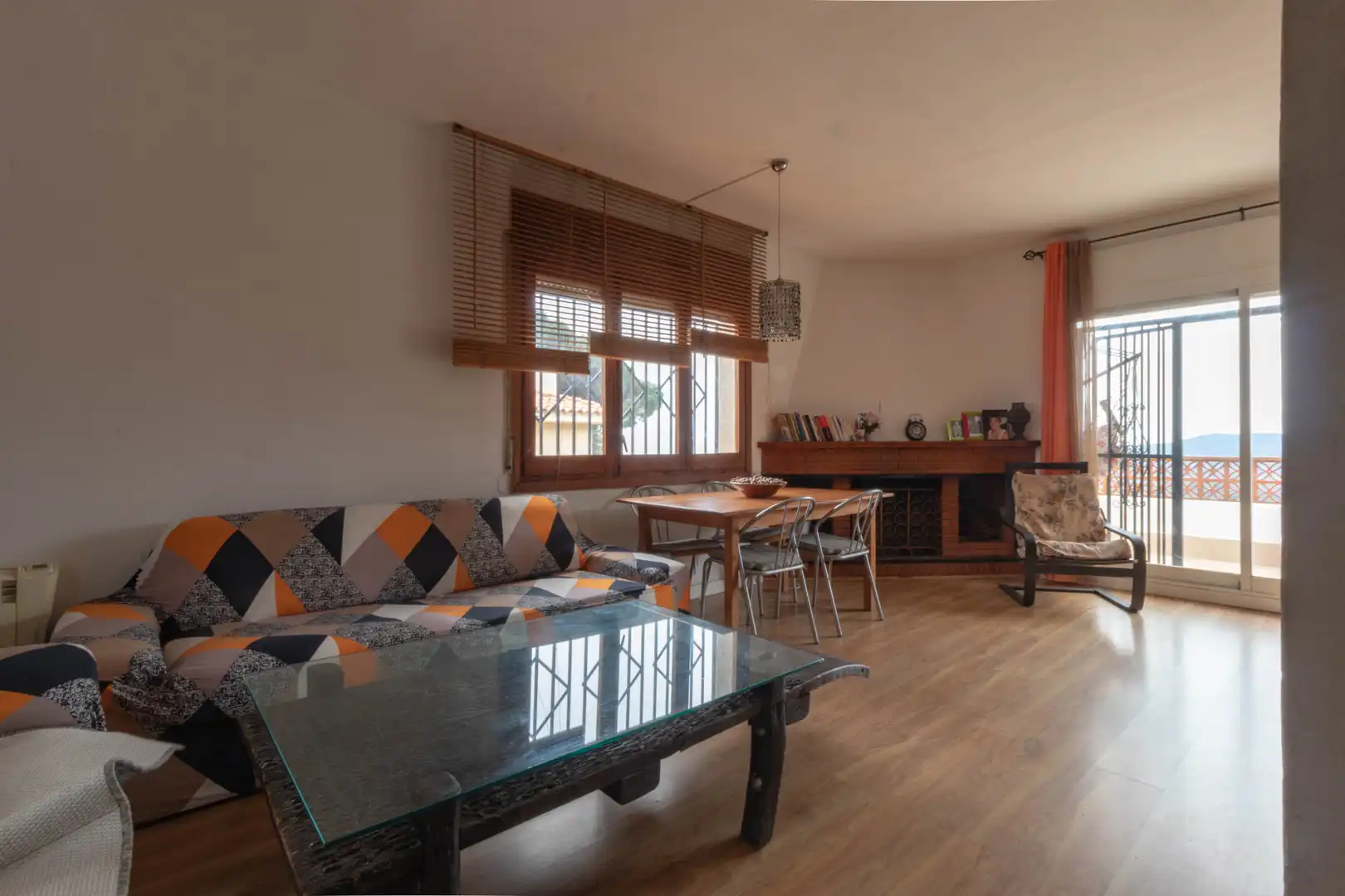 Sala de estar de Casa o chalet en venta en Sant Iscle de Vallalta con Jardín privado, Parquet y Terraza