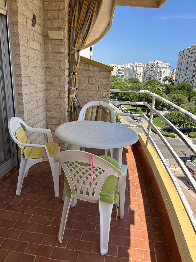 Terrassa de Apartament de lloguer en Gandia amb Terrassa, Moblat i Forn