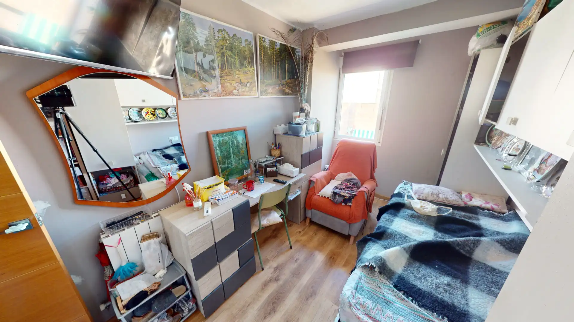 Schlafzimmer von Wohnung zum Verkauf in Alicante / Alacant mit Klimaanlage, Heizung und Parkett