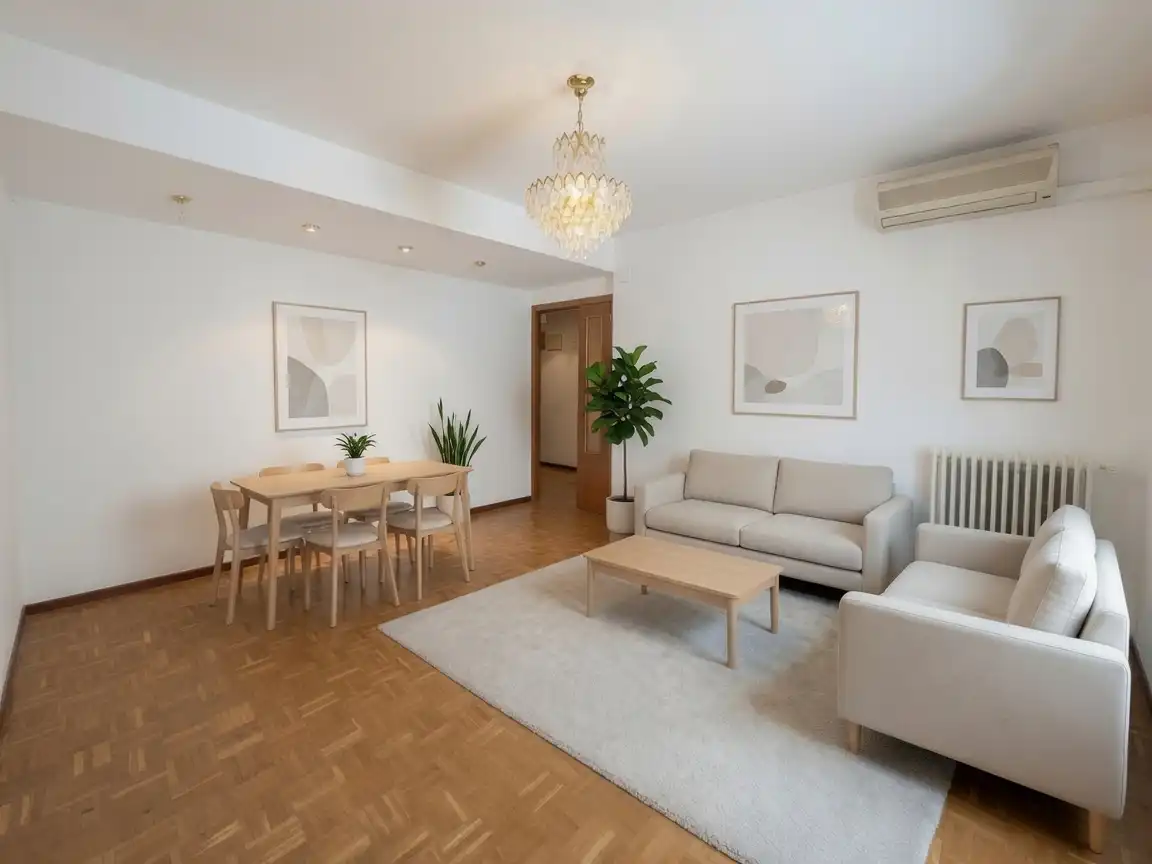 Sala de estar de Piso en venta en Madrid con Aire acondicionado, Calefacción y Parquet