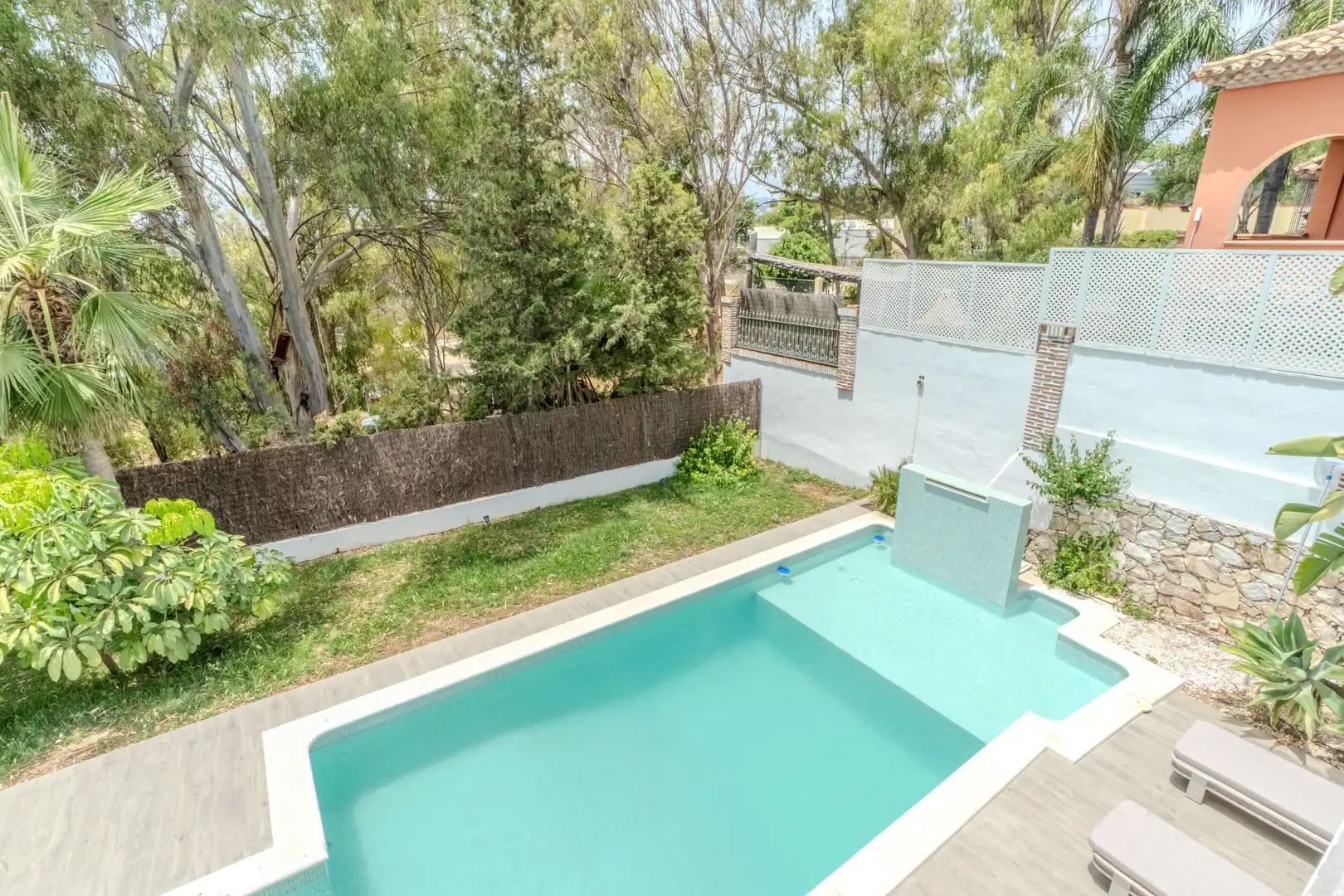 Piscina de Casa o xalet de lloguer en Marbella amb Aire condicionat, Calefacció i Jardí privat