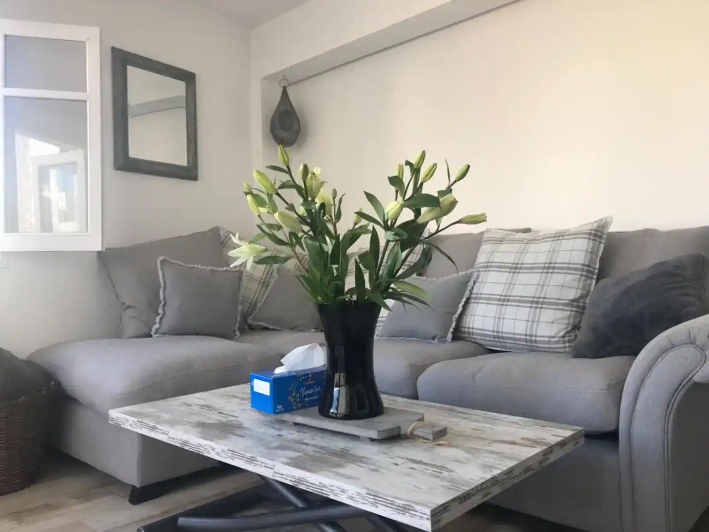 Sala de estar de Piso en venta en Mojácar con Aire acondicionado y Balcón