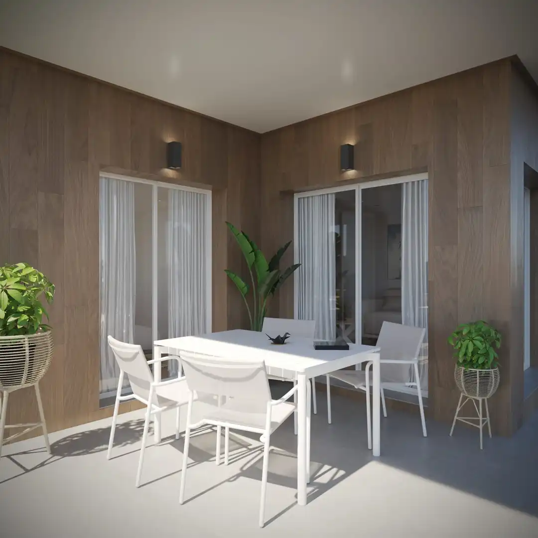 Terrasse von Wohnung zum Verkauf in Santa Pola mit Klimaanlage