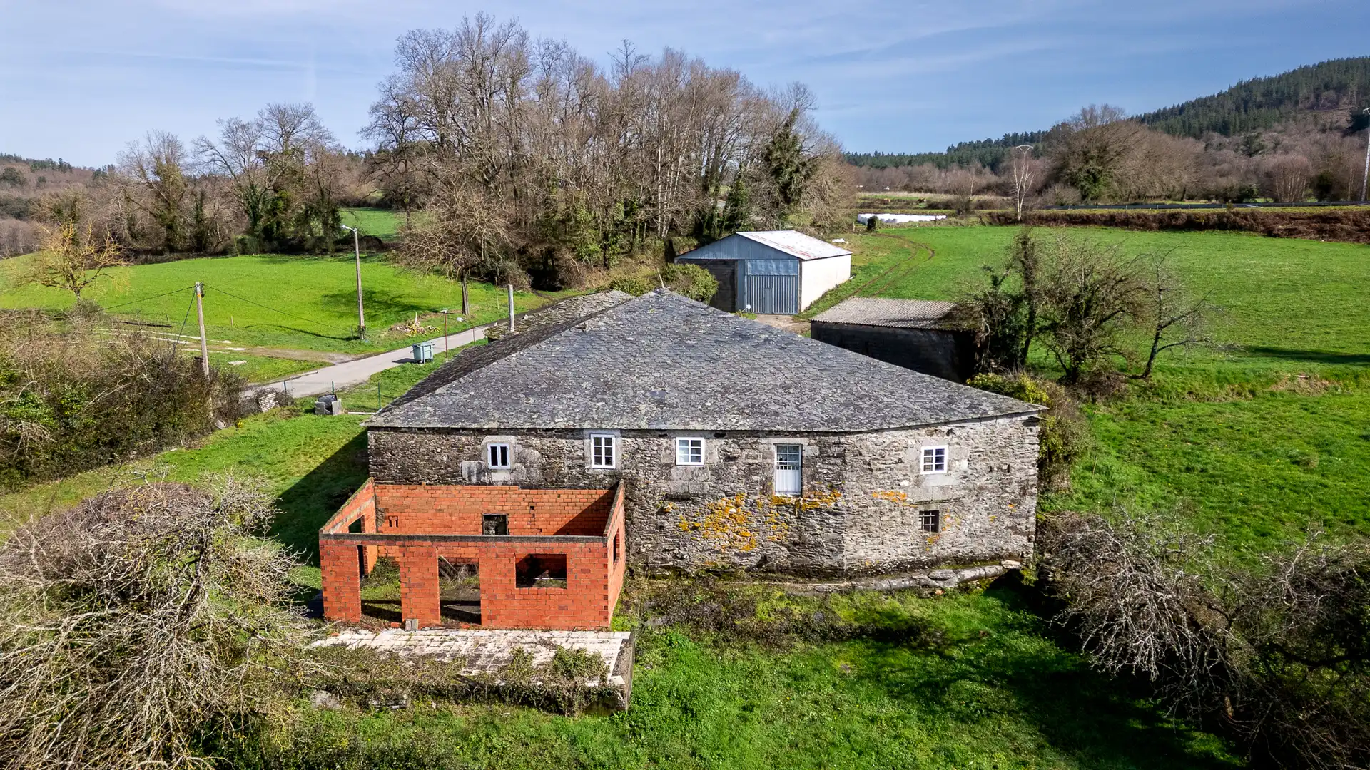 Vista exterior de Finca rústica en venda en O Corgo   amb Moblat