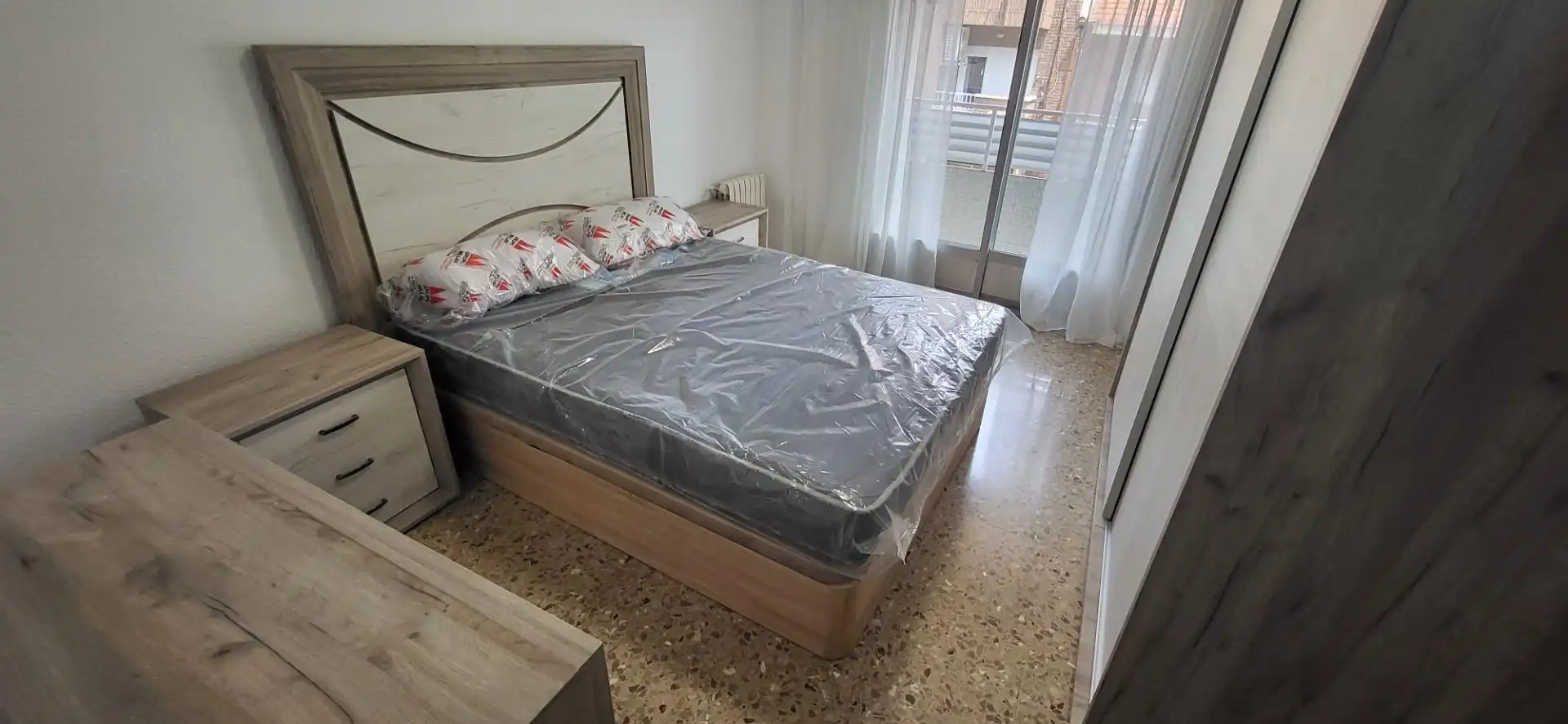 Bedroom of Flat for rent in Albacete  with Air Conditioner, Heating and Furnished