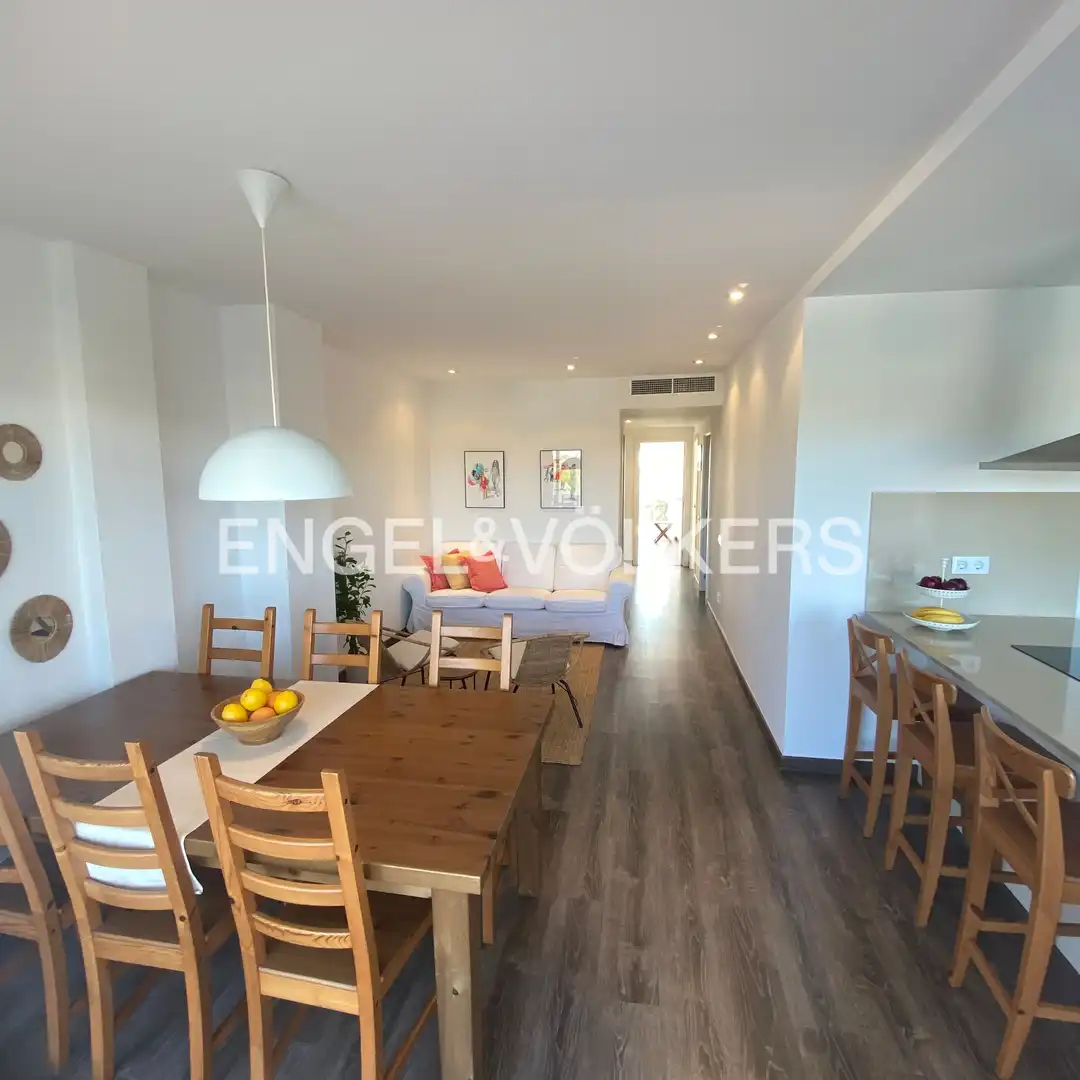 Esszimmer von Wohnung zur Miete in Sitges mit Klimaanlage, Heizung und Terrasse
