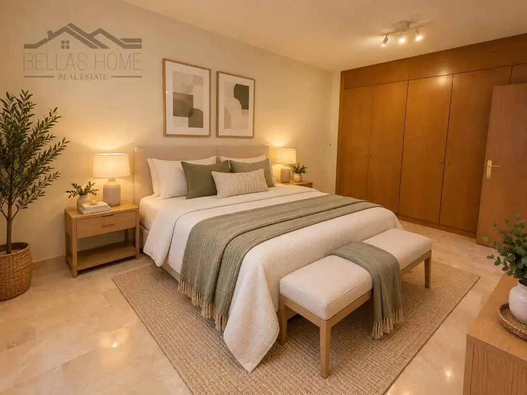 Bedroom of Flat for sale in Estepona Pueblo