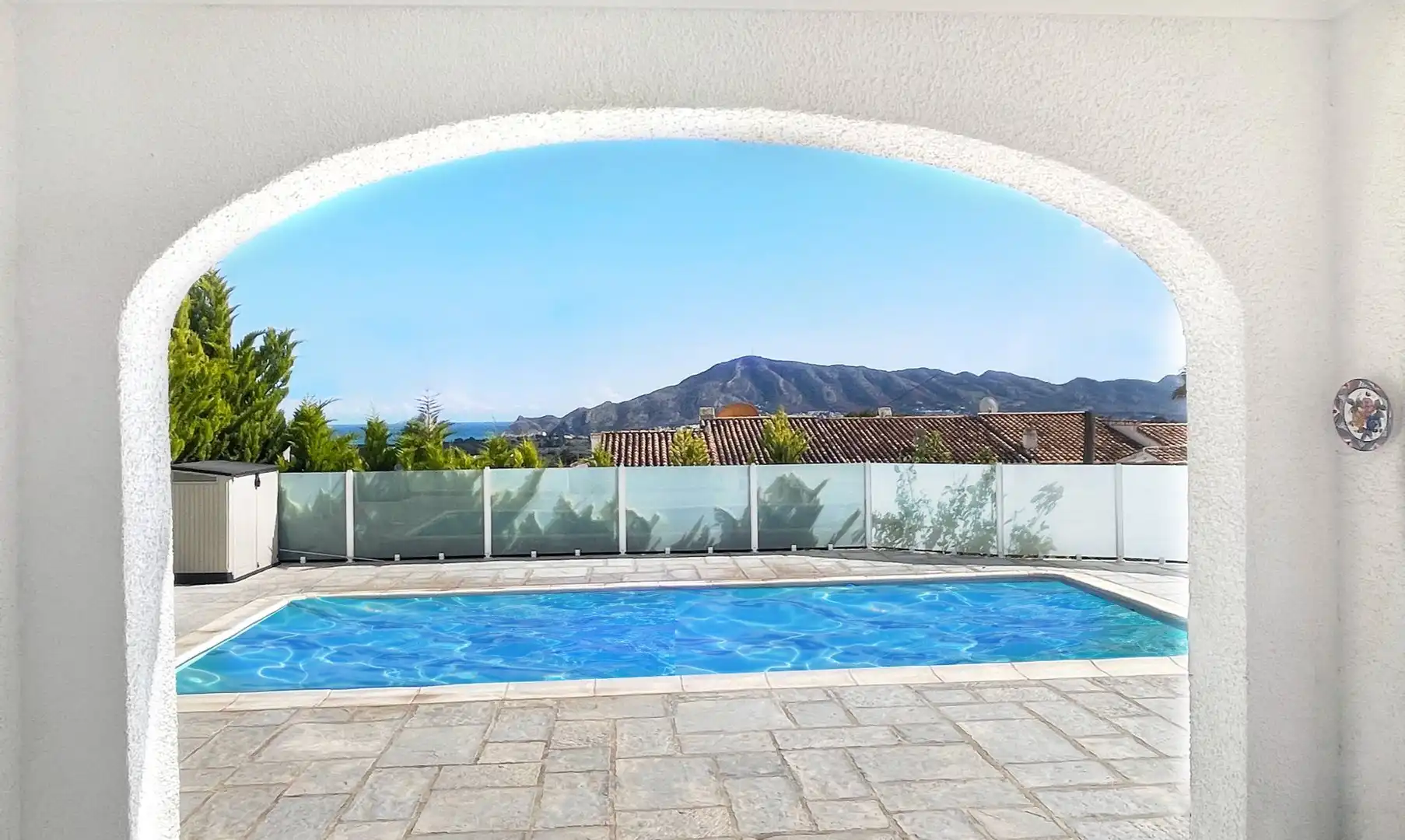 Piscina de Casa adosada de alquiler en Altea con Aire acondicionado, Calefacción y Jardín privado