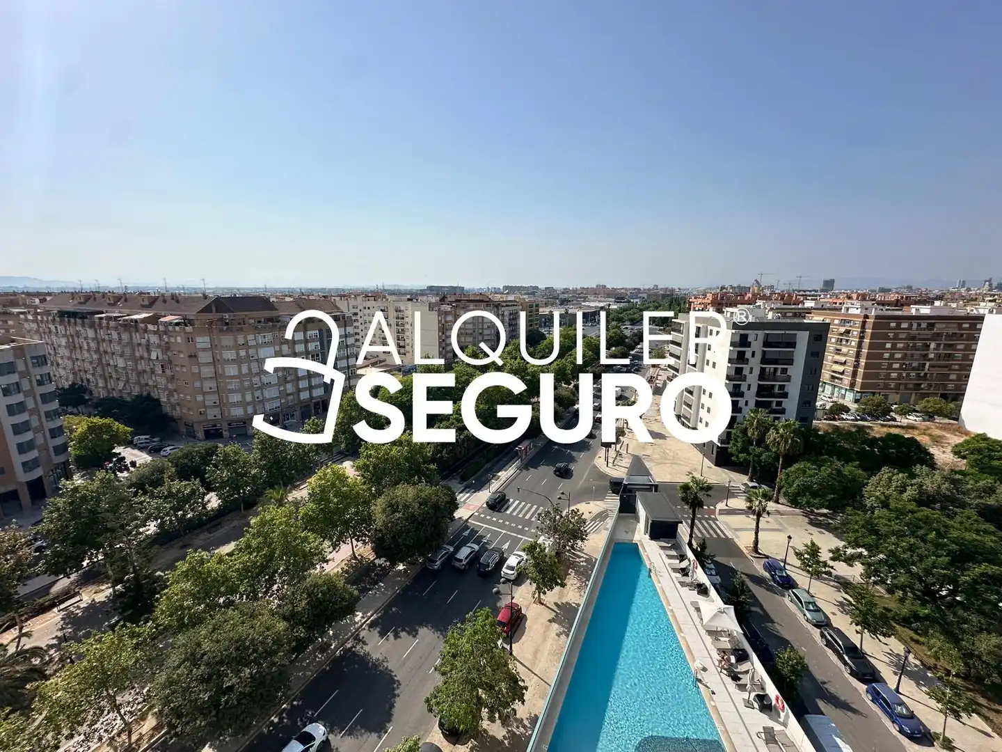 Vista exterior de Piso de alquiler en Valencia con Aire acondicionado, Terraza y Trastero
