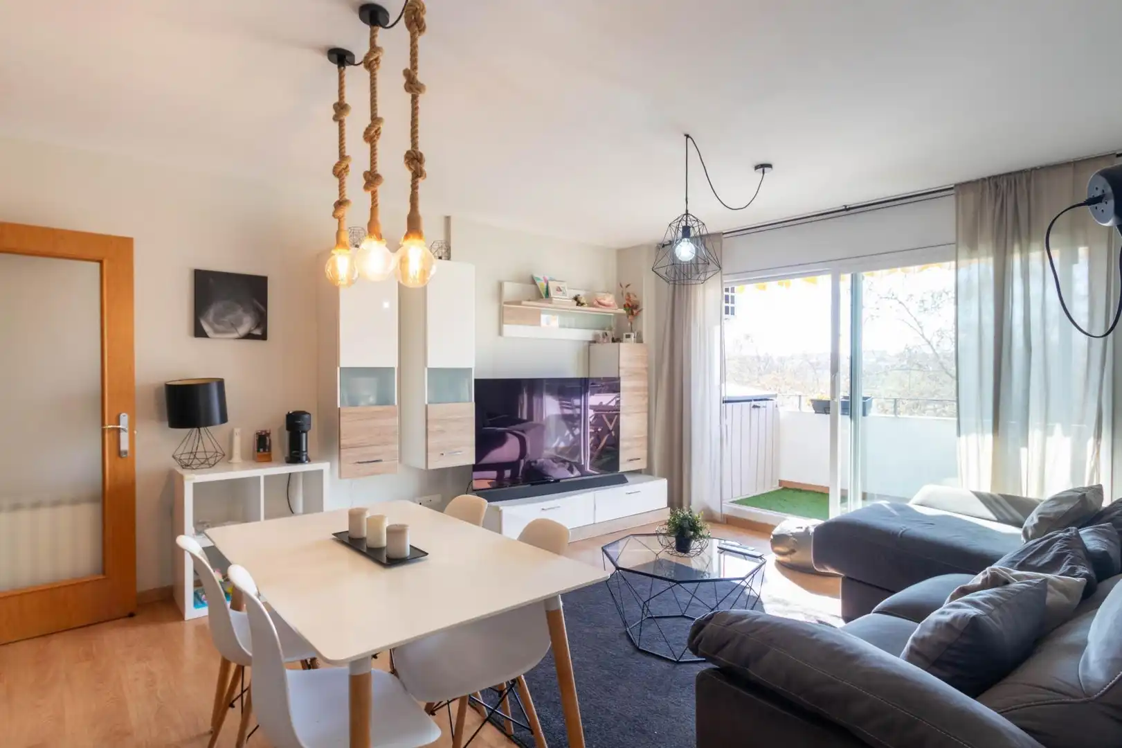 Sala de estar de Piso en venta en Terrassa con Aire acondicionado, Calefacción y Parquet