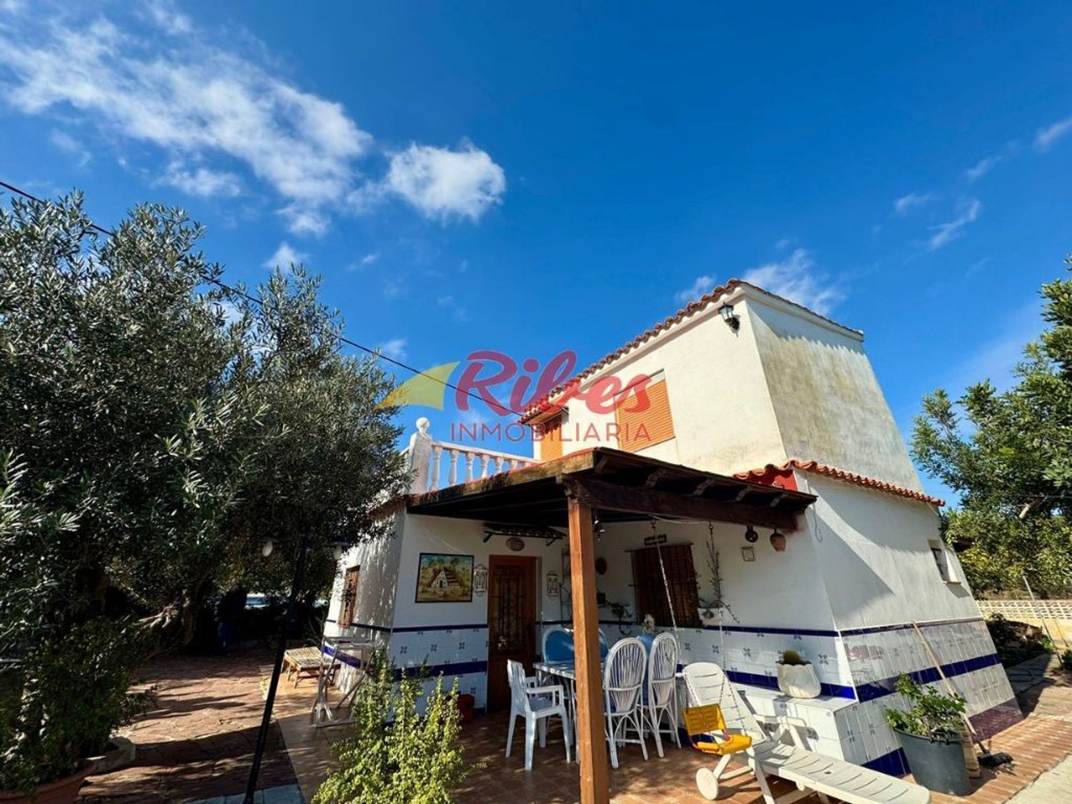 Vista exterior de Finca rústica en venda en Favara amb Aire condicionat, Jardí privat i Terrassa