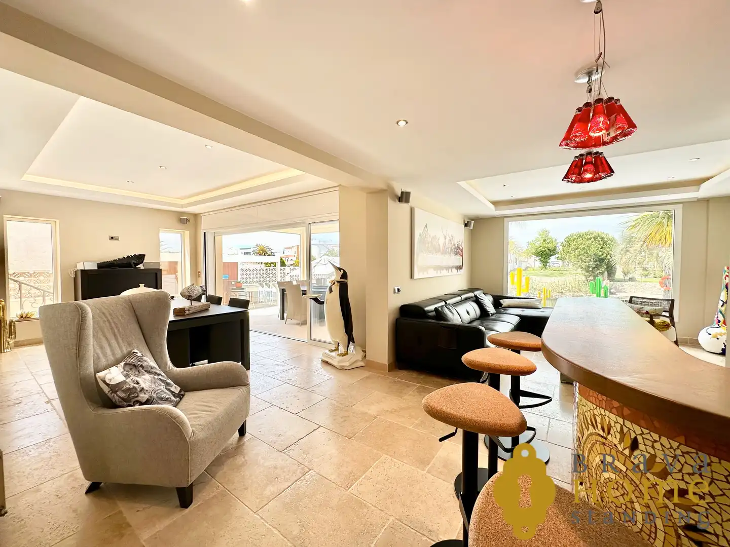 Living room of Houses for sale in Empuriabrava  with Air Conditioner, Heating and Private garden