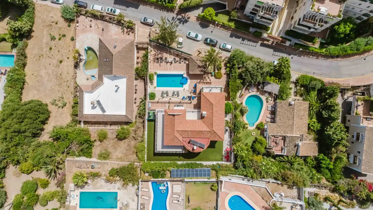 Vista exterior de Casa o chalet en venta en Mijas con Aire acondicionado, Calefacción y Jardín privado