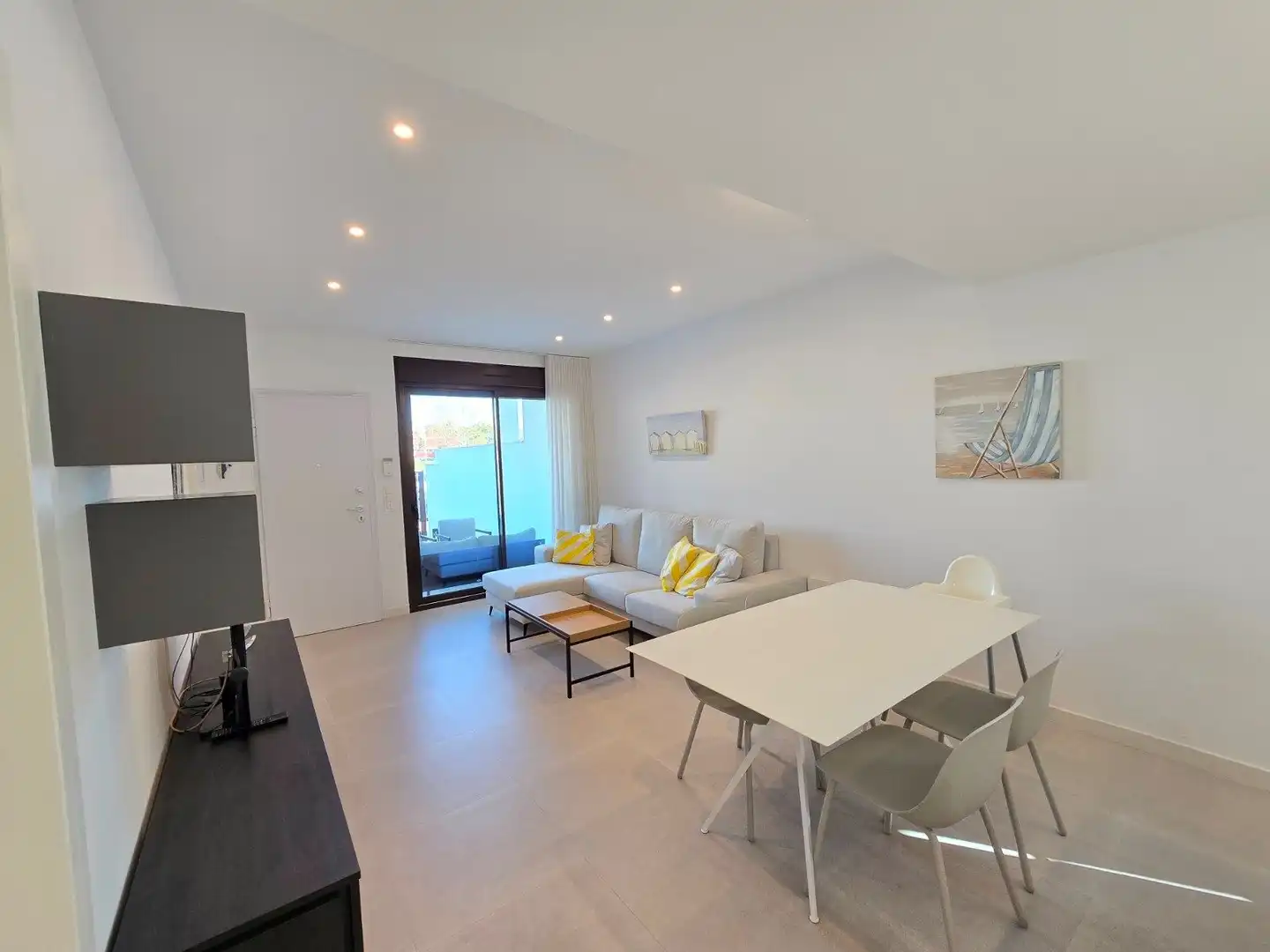 Sala de estar de Casa o chalet en venta en Pilar de la Horadada con Terraza y Piscina
