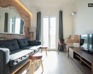 Living room of Apartment to share in  Barcelona Capital  with Air Conditioner and Terrace