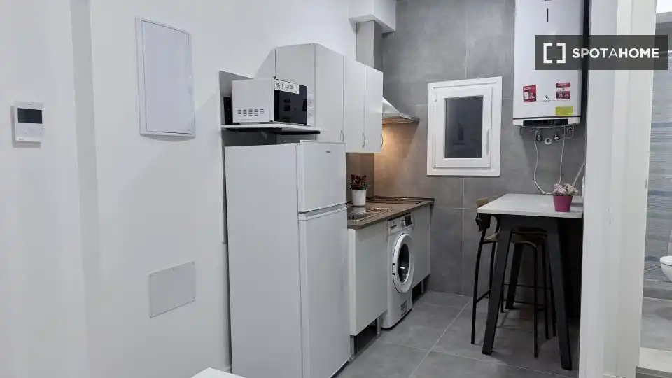 Kitchen of Flat for rent in Madrid  with Air Conditioner, Heating and Furnished