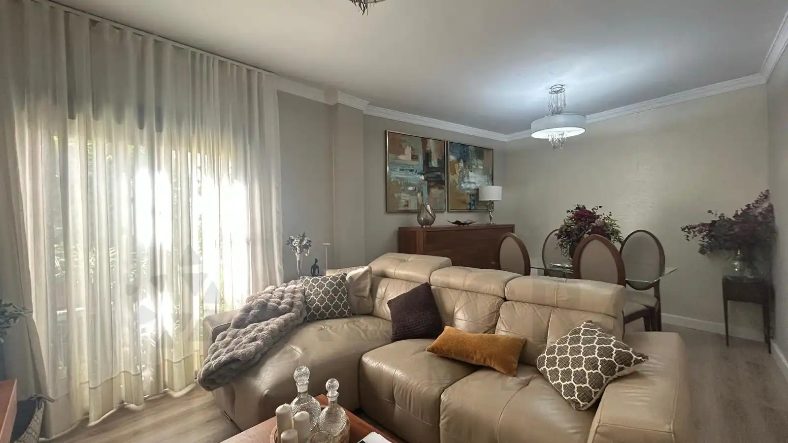 Sala de estar de Piso en venta en Jerez de la Frontera con Aire acondicionado, Jardín privado y Trastero