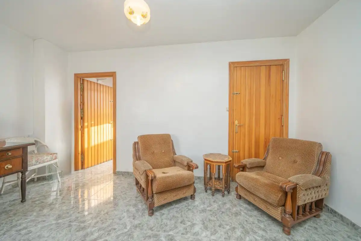 Sala de estar de Casa adosada en venta en Teulada con Aire acondicionado, Calefacción y Terraza