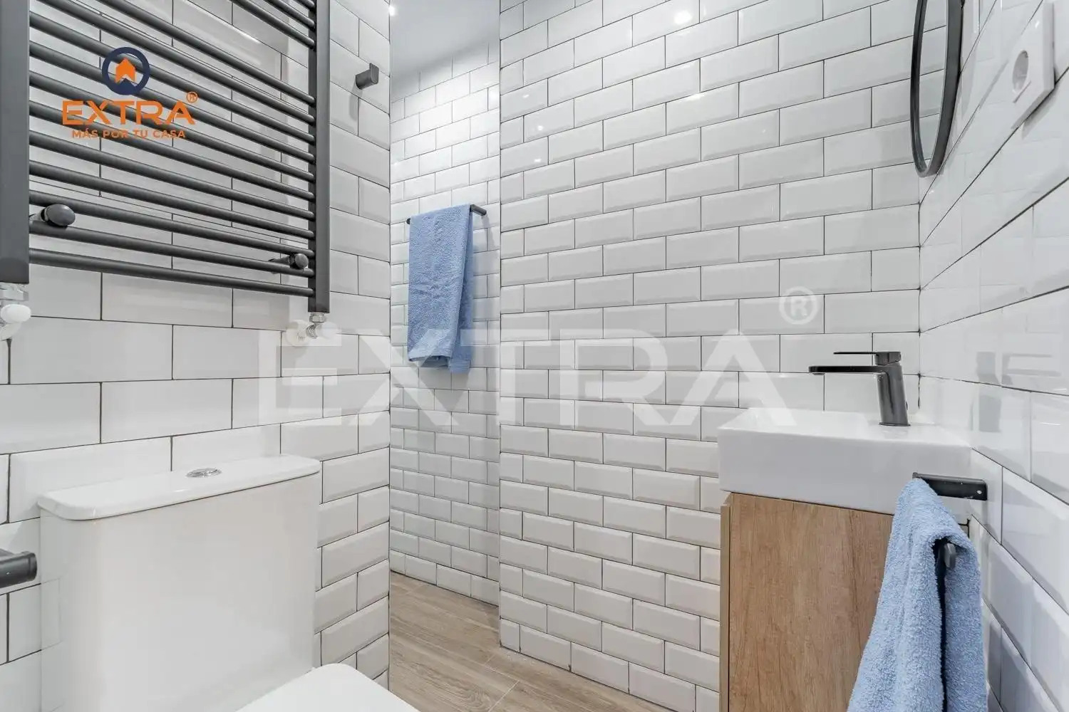Badezimmer von Wohnung zum Verkauf in Madrid mit Klimaanlage, Heizung und Abstellraum