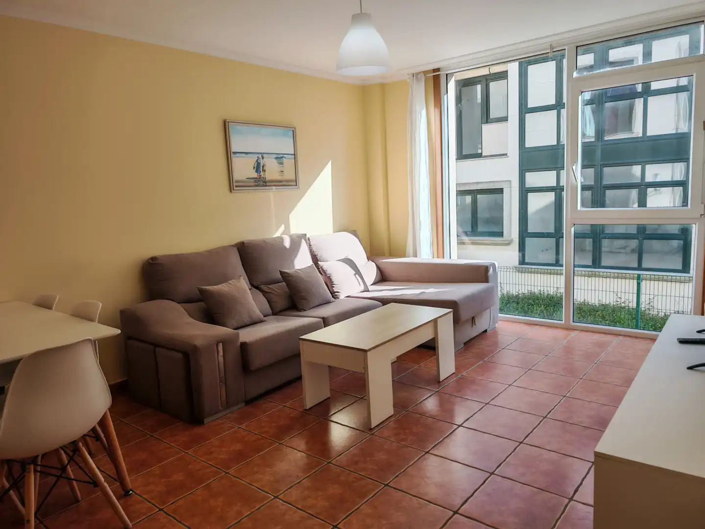 Living room of Flat for rent in Fisterra  with Storage room, Furnished and Oven