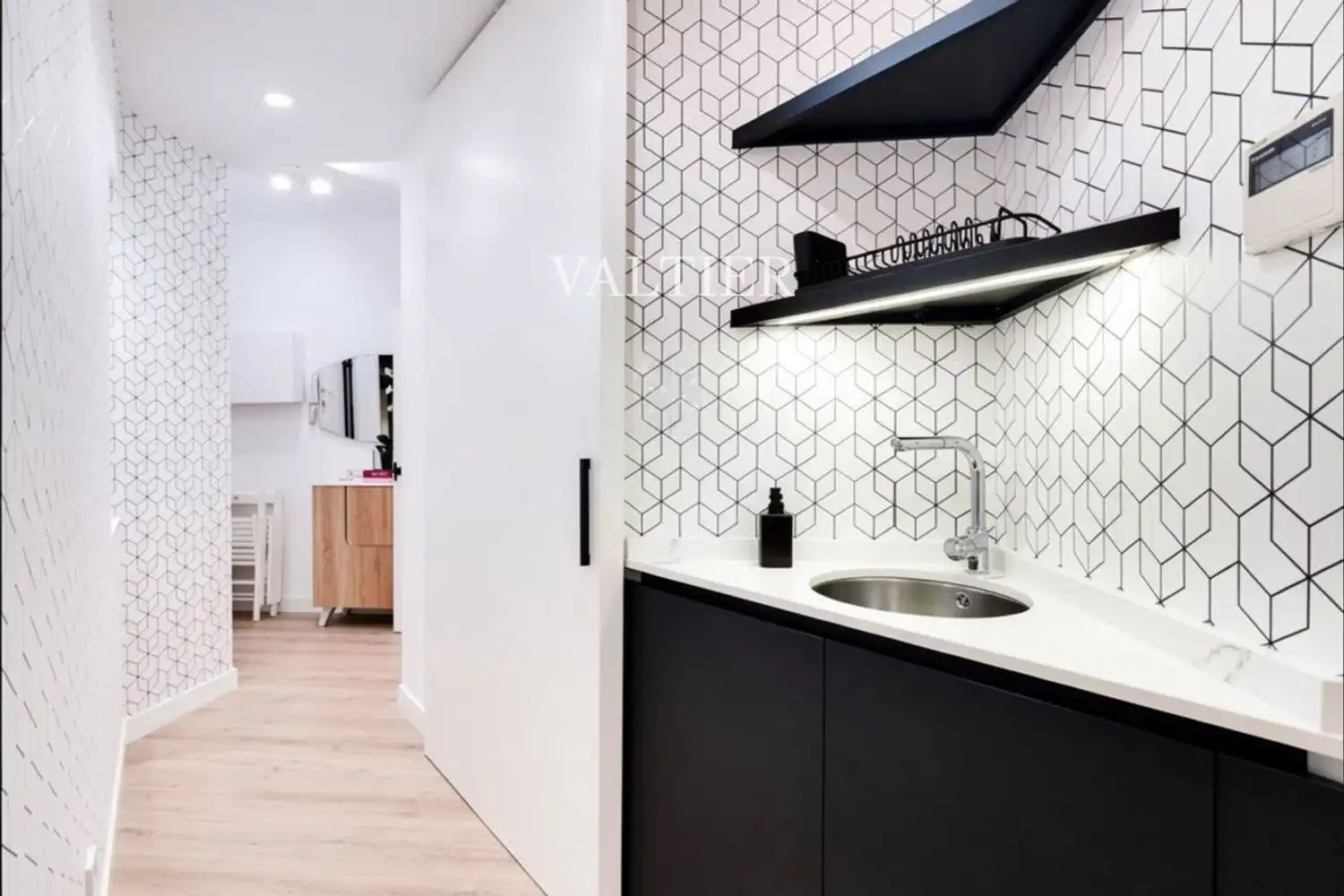 Kitchen of Flat for rent in Madrid  with Air Conditioner, Heating and Furnished