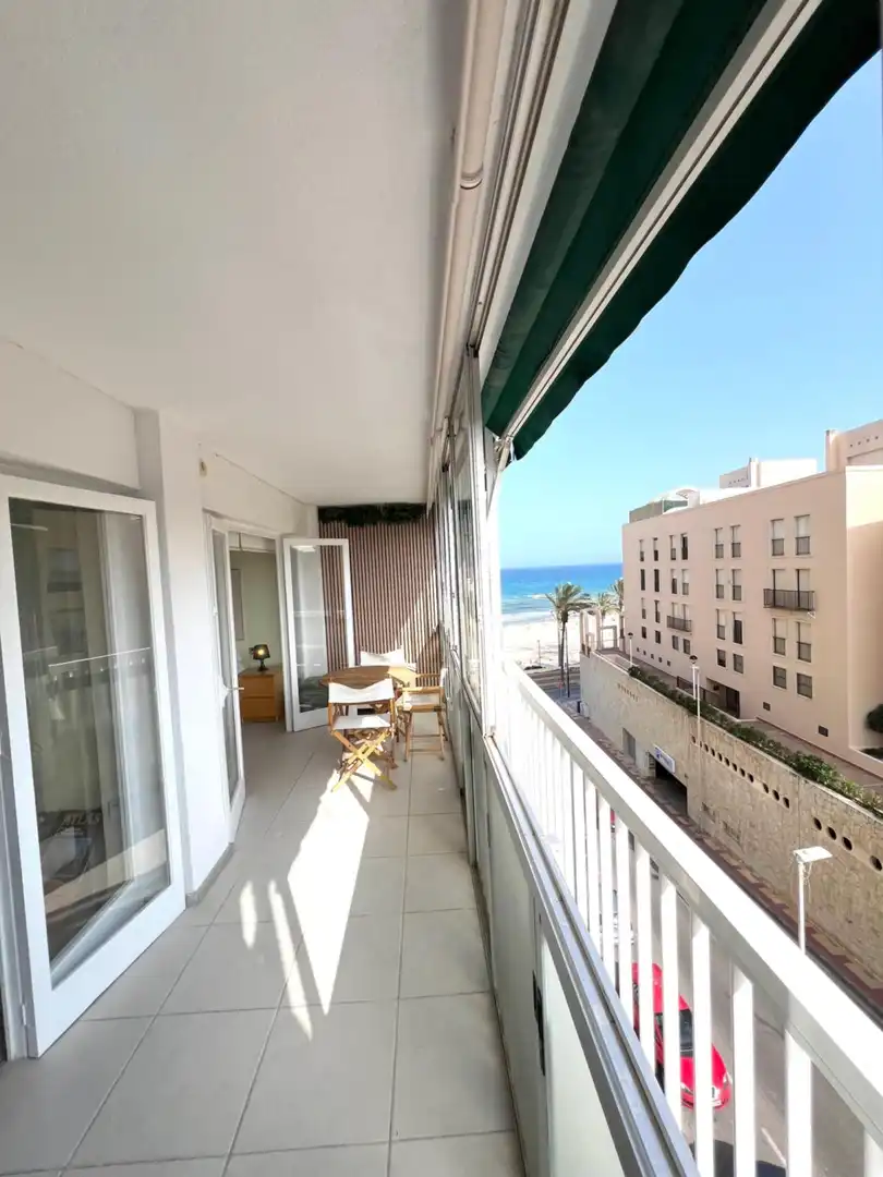 Balcony of Apartments for rent in El Campello  with Air Conditioner, Furnished and Oven