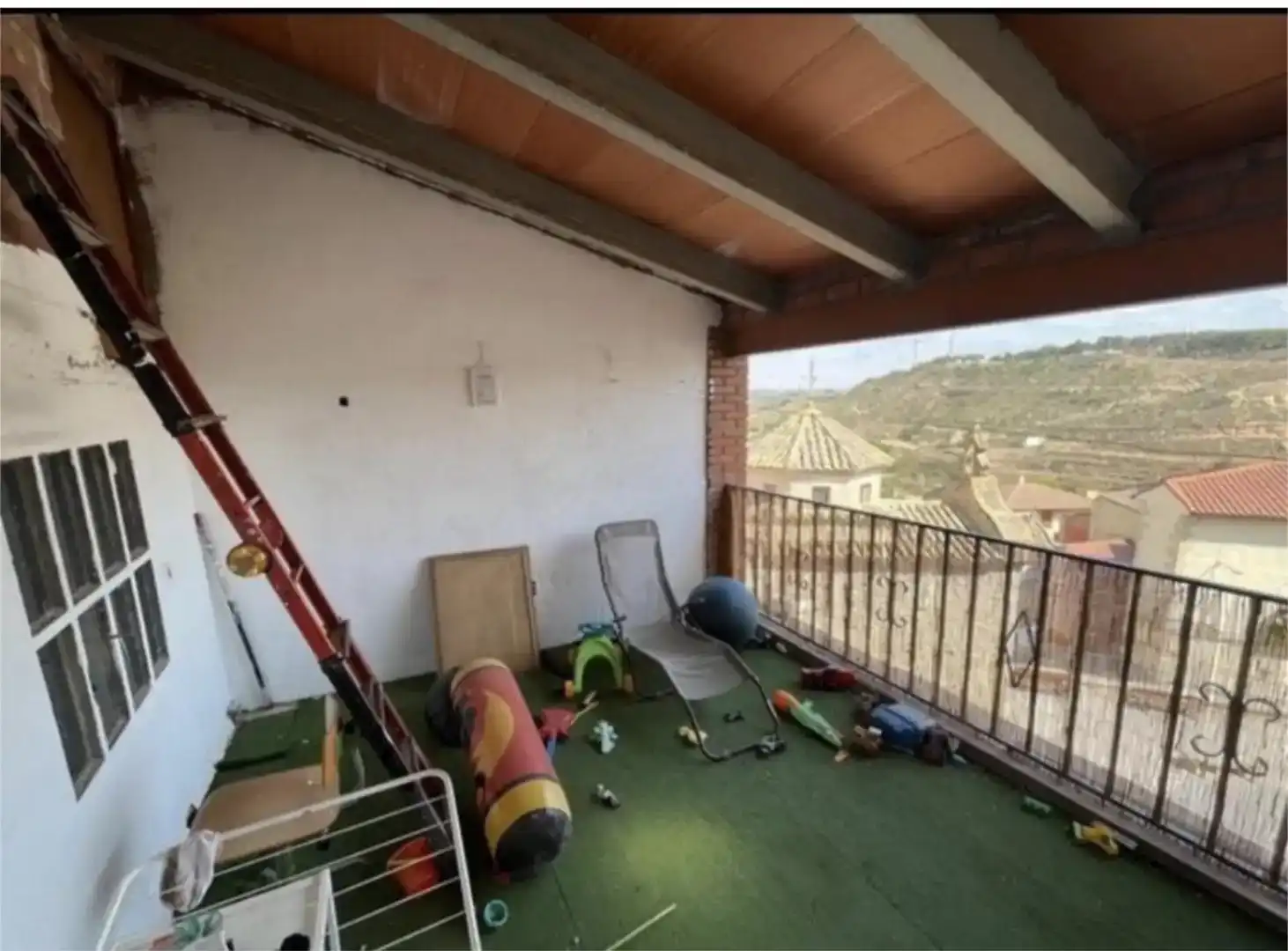 Terrassa de Casa adosada en venda en Caspe amb Aire condicionat, Traster i Balcó