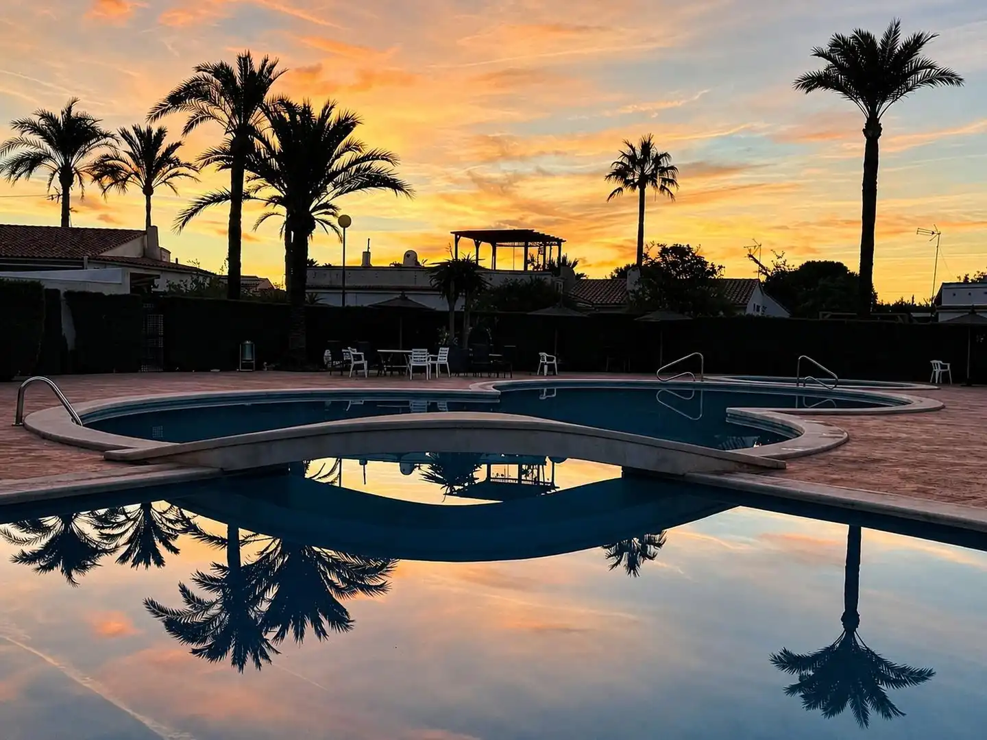 Swimming pool of Flat for sale in El Campello  with Air Conditioner, Heating and Private garden