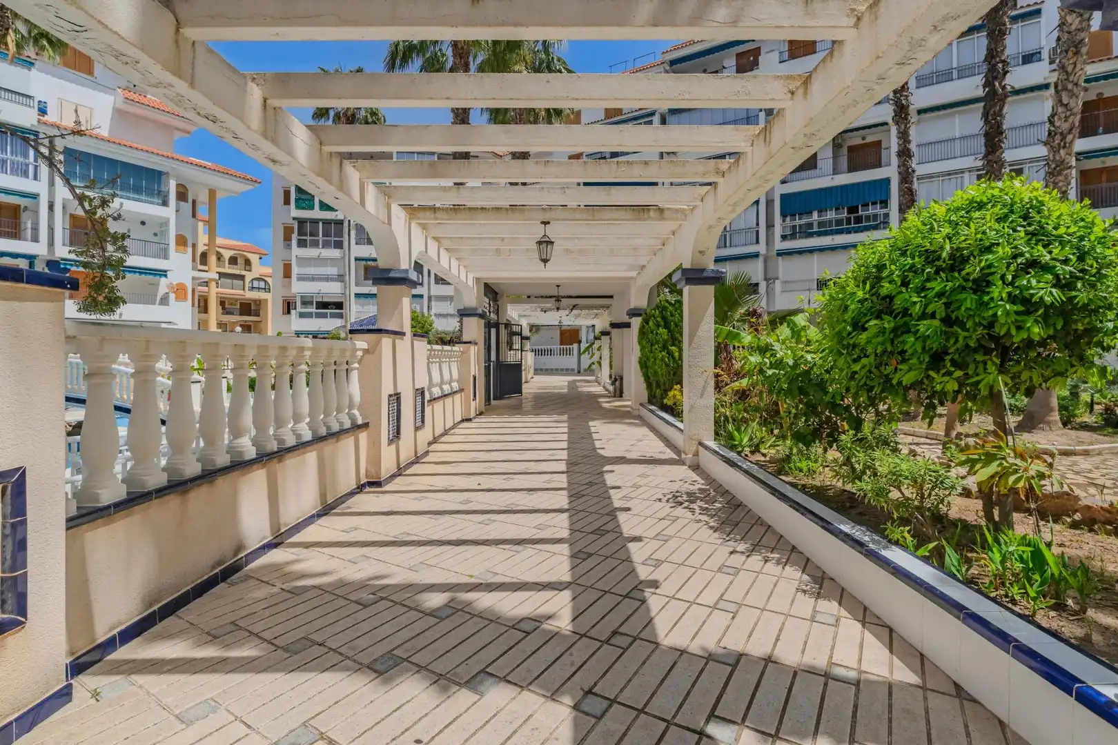 Terraza de Apartamento en venta en Torrevieja con Jardín privado, Terraza y Amueblado