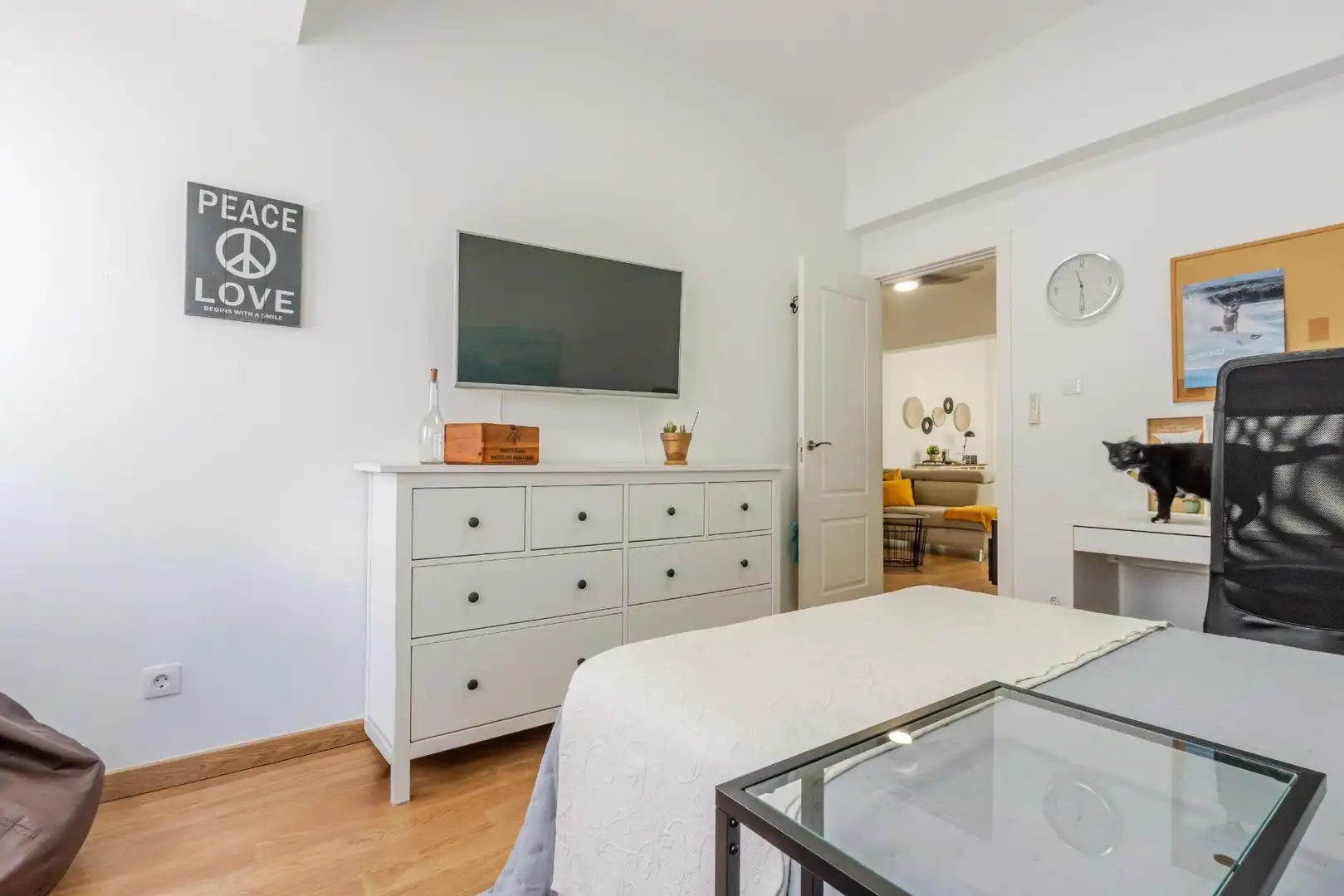 Schlafzimmer von Wohnung zum Verkauf in Las Palmas de Gran Canaria mit Parkett, Abstellraum und Möbliert