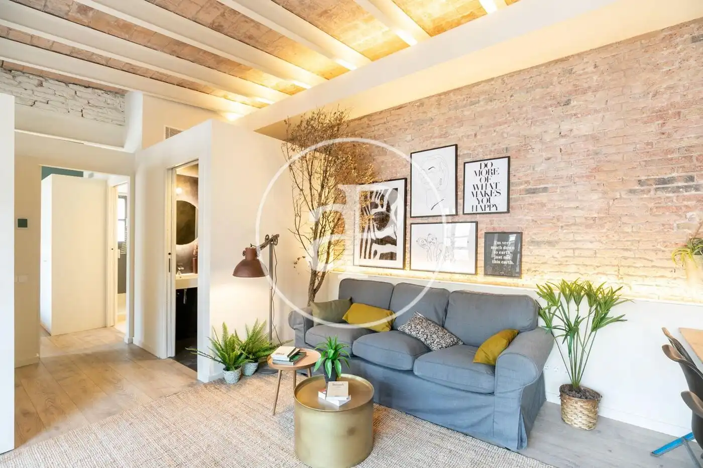 Sala de estar de Piso en venta en Barcelona con Aire acondicionado, Calefacción y Jardín privado