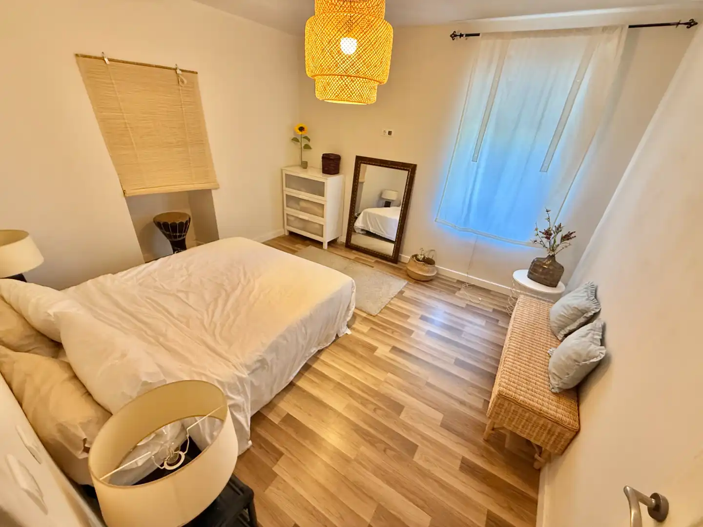 Schlafzimmer von Country house zum Verkauf in Torquemada mit Parkett, Terrasse und Möbliert