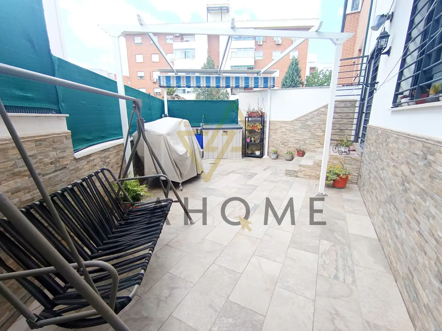 Terrasse von Wohnung zum Verkauf in Ciempozuelos mit Klimaanlage, Heizung und Privatgarten