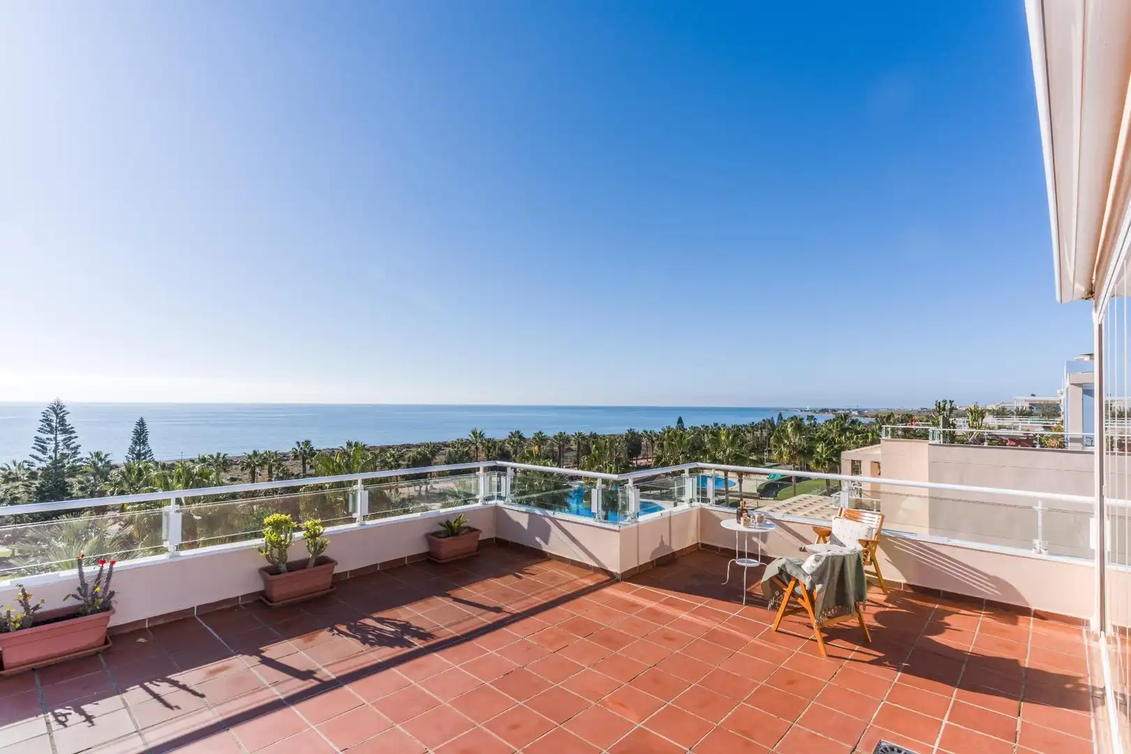 Terraza de Ático en venta en El Ejido con Aire acondicionado, Calefacción y Jardín privado