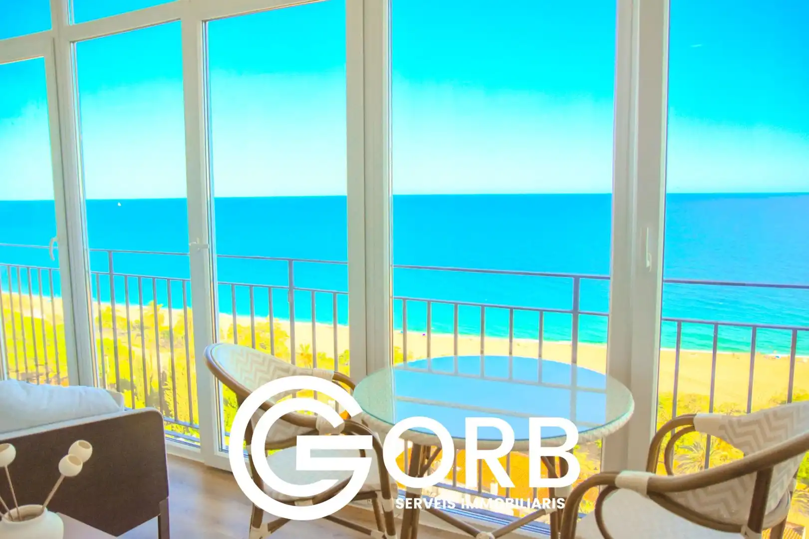 Terrasse von Wohnung zum Verkauf in Mataró mit Parkett, Terrasse und Möbliert