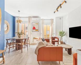 Living room of Apartment to rent in Málaga Capital  with Air Conditioner, Heating and Furnished