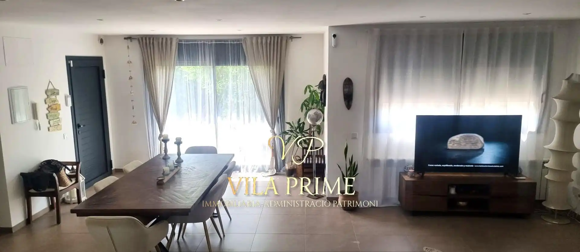 Menjador de Casa o xalet de lloguer en Cabrera de Mar amb Aire condicionat, Calefacció i Jardí privat