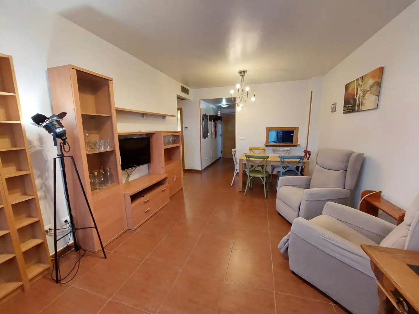 Sala de estar de Piso en venta en  Almería Capital con Aire acondicionado, Amueblado y Balcón
