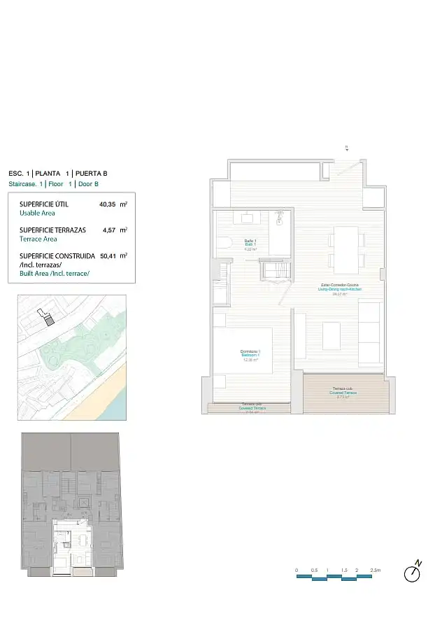 Appartement compact avec terrasse à vendre à Centro Urbano, imagen 7