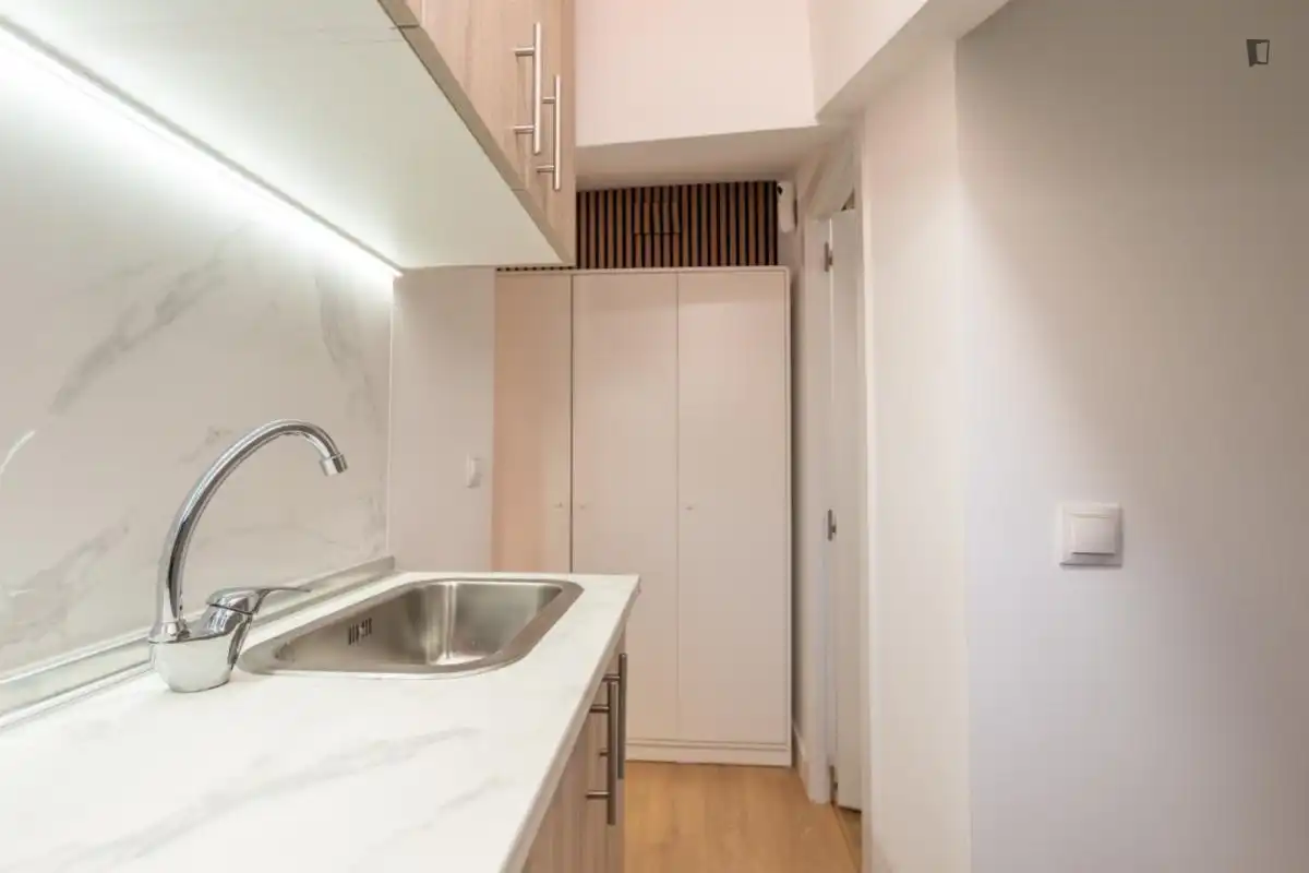 Küche von Wohnung zur Miete in Madrid mit Klimaanlage, Möbliert und Waschmaschine