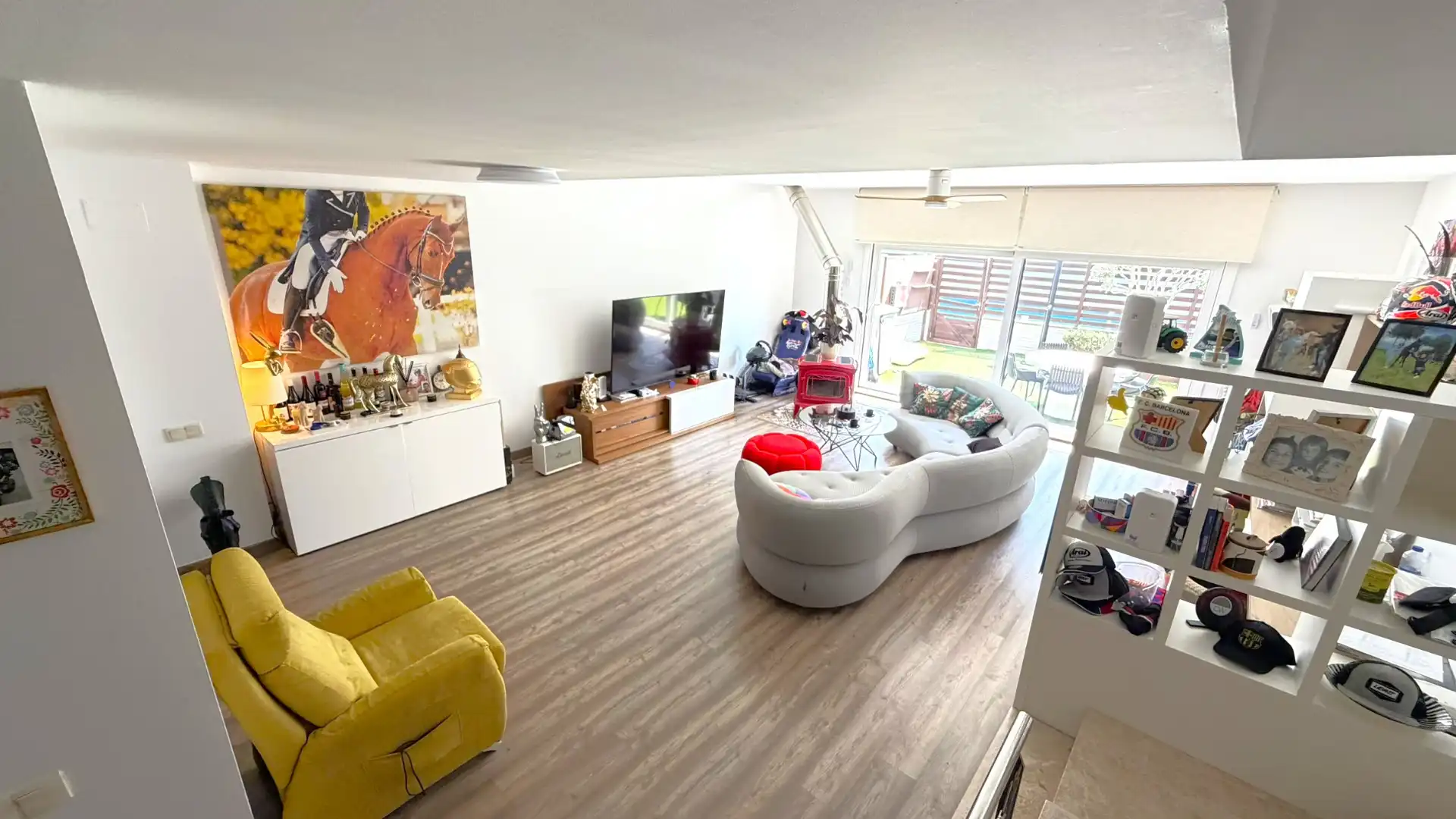 Sala de estar de Casa adosada en venta en Dosrius con Aire acondicionado, Calefacción y Jardín privado