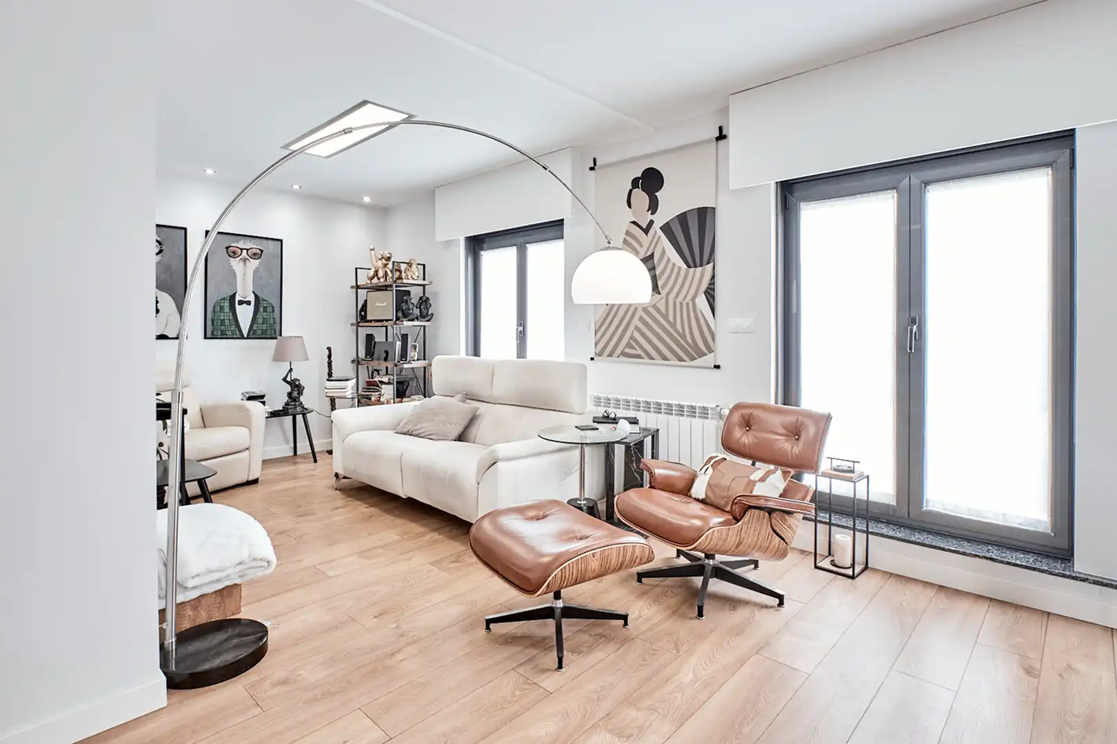 Sala de estar de Ático en venta en A Coruña Capital  con Calefacción, Parquet y Terraza