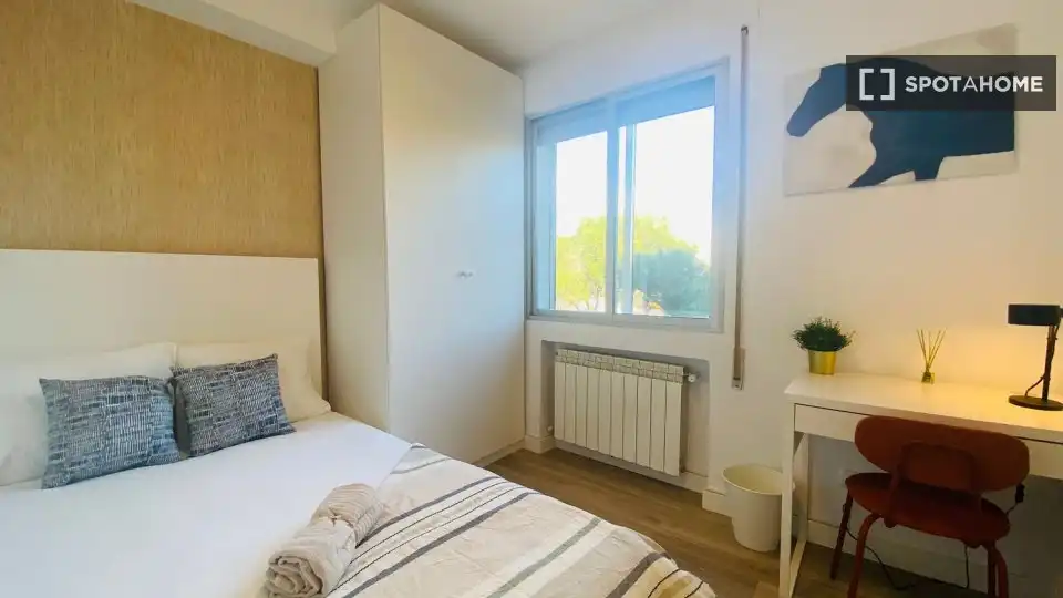 Habitación de Piso de alquiler en Madrid con Aire acondicionado, Calefacción y Amueblado