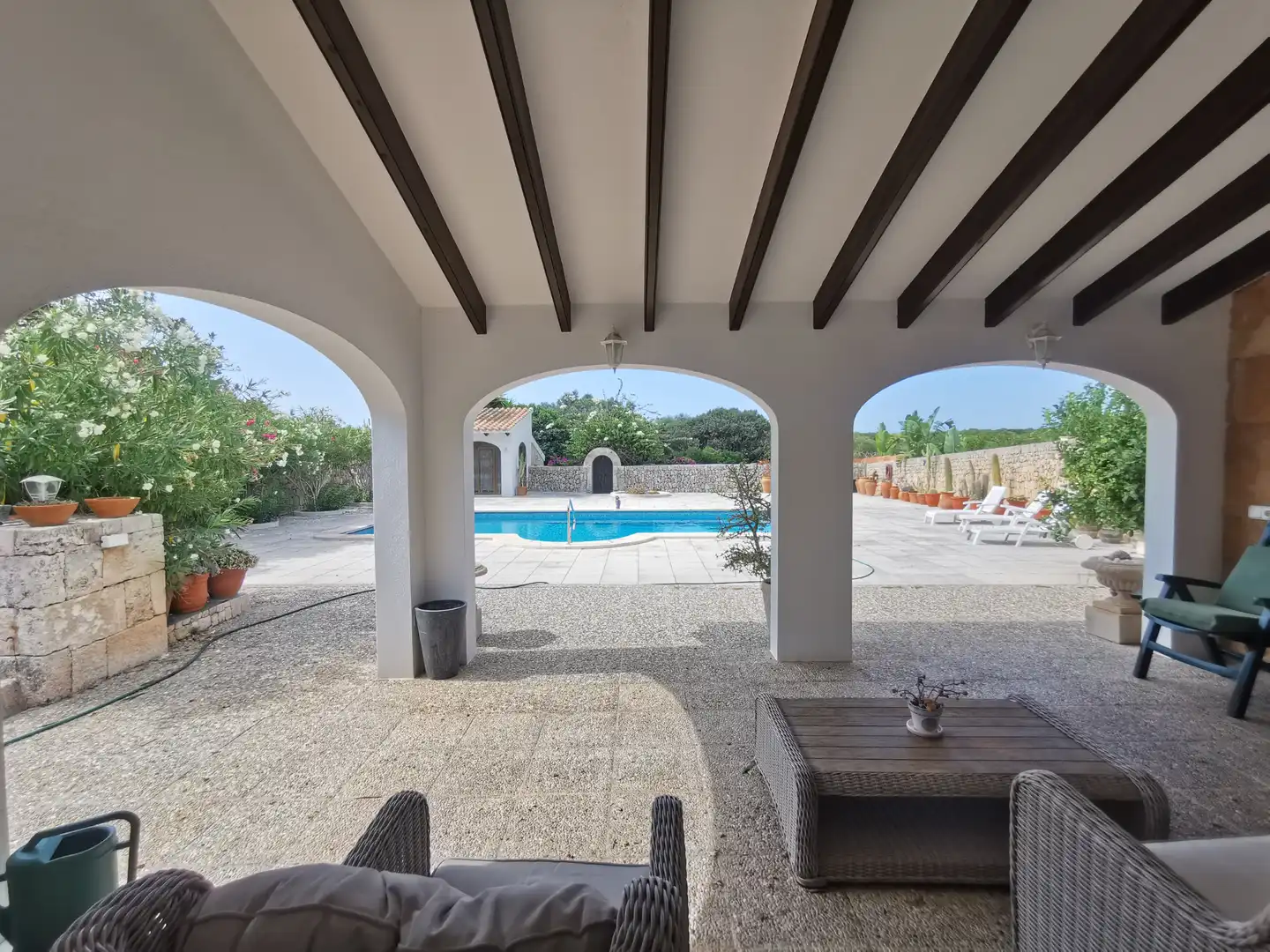 Piscina de Finca rústica en venda en Sant Lluís amb Aire condicionat, Calefacció i Jardí privat
