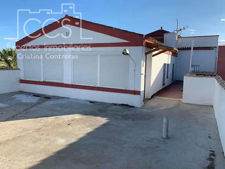 Vista exterior de Finca rústica en venta en Alcalá de Guadaira con Piscina y Amueblado