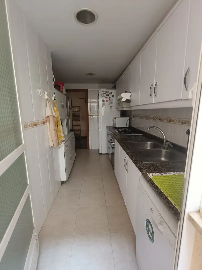 Küche von Dachboden zum Verkauf in Valencia mit Klimaanlage, Terrasse und Möbliert