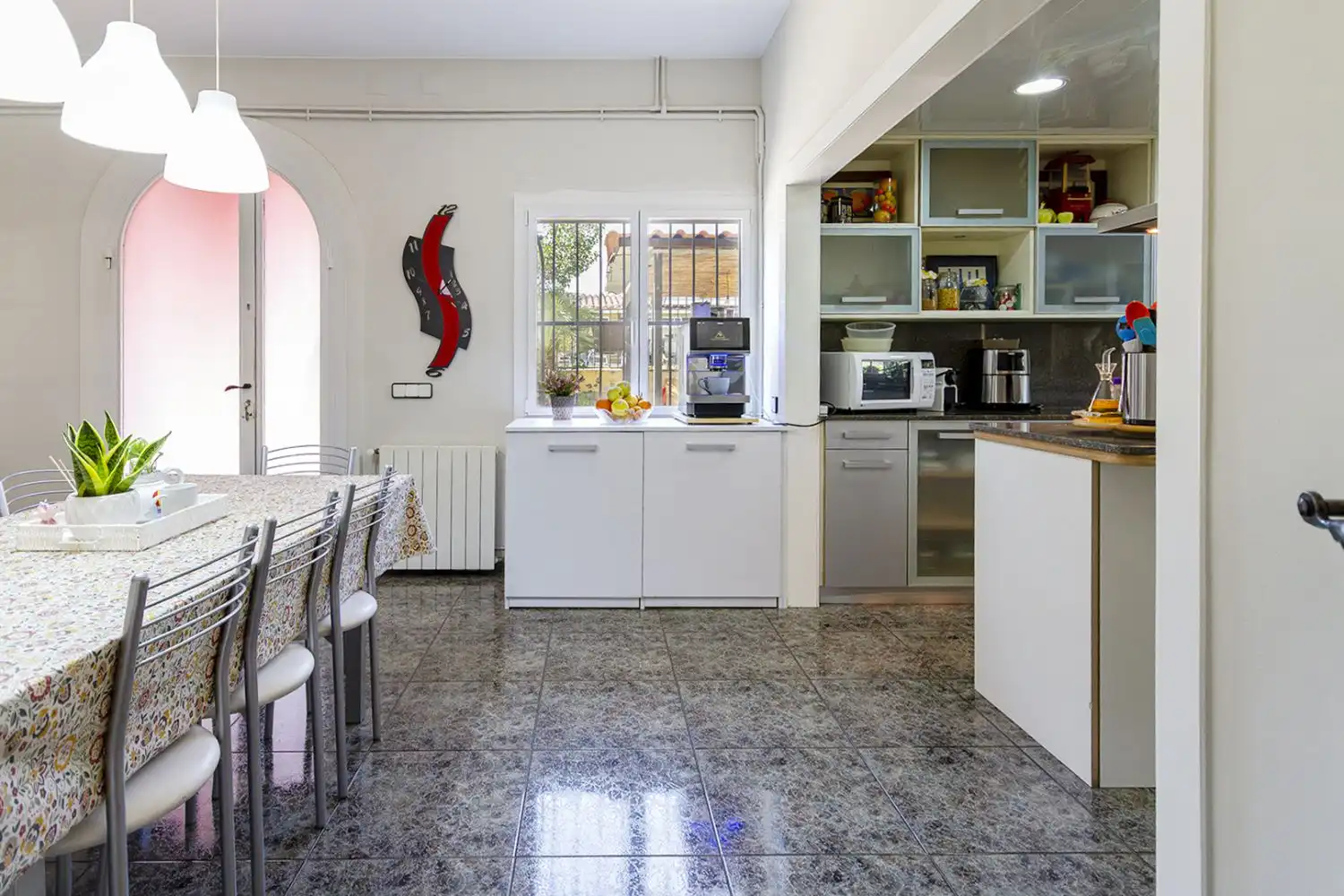 Kitchen of Houses for sale in Sant Martí Sarroca  with Air Conditioner, Heating and Terrace