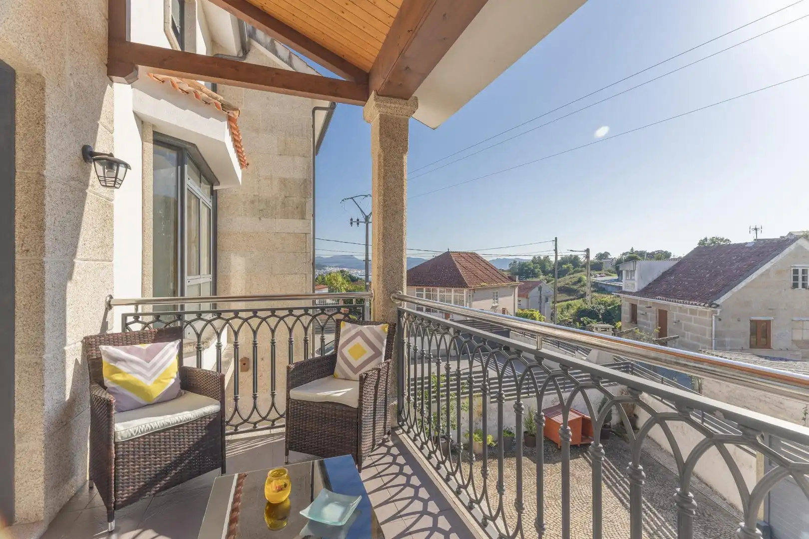 Terraza de Casa adosada en venta en Moaña con Calefacción, Terraza y Amueblado