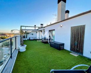 Terrace of Duplex for sale in La Pobla de Vallbona  with Air Conditioner, Heating and Parquet flooring