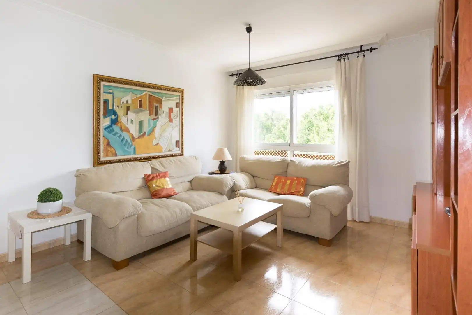 Living room of Flat for sale in Roquetas de Mar